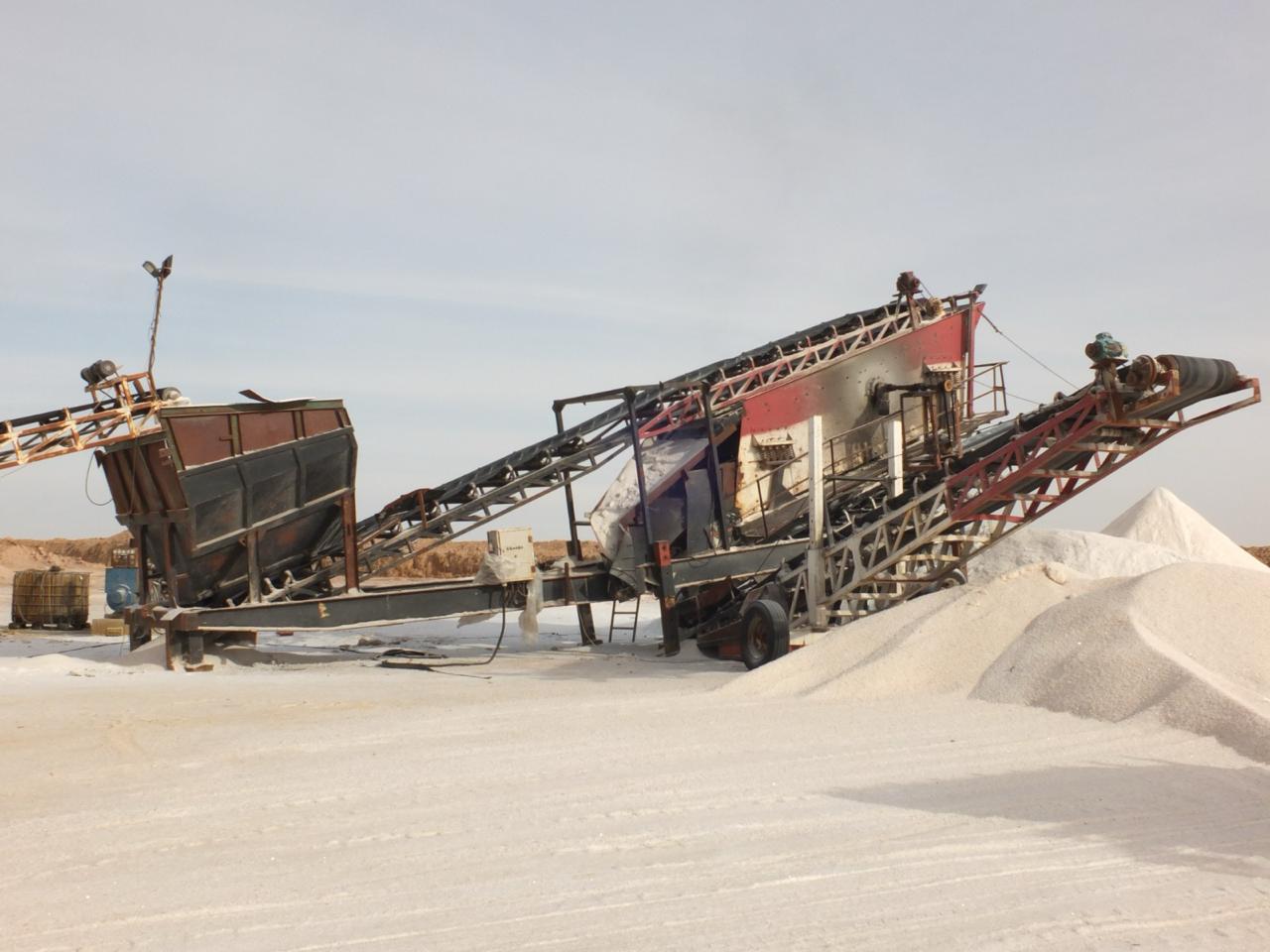 Salt processing line